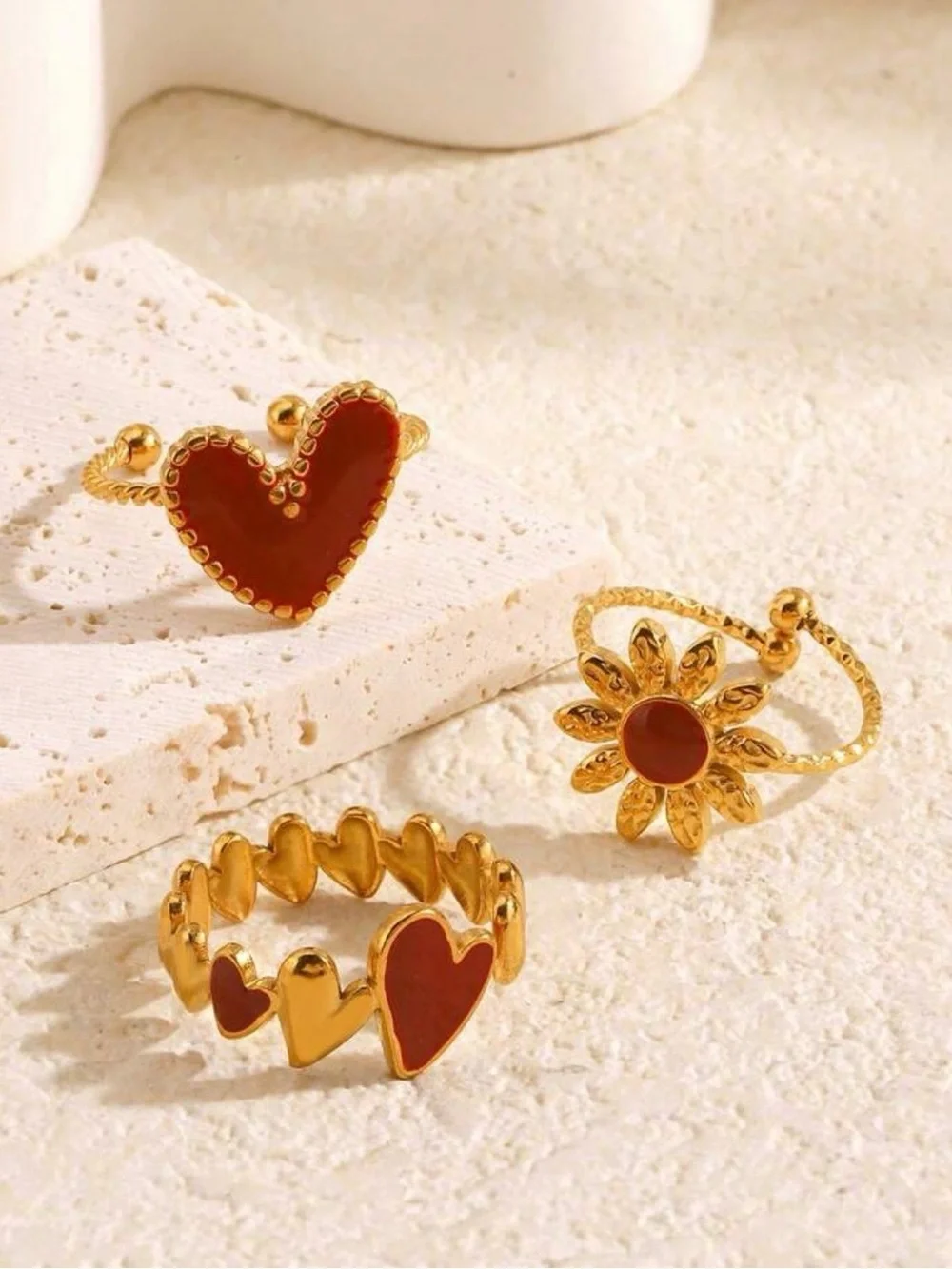 Summer red rings set